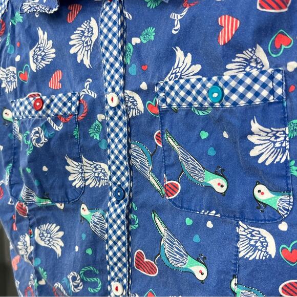 Pelican kids button up collared bird patterned tank top - Picture 4 of 4